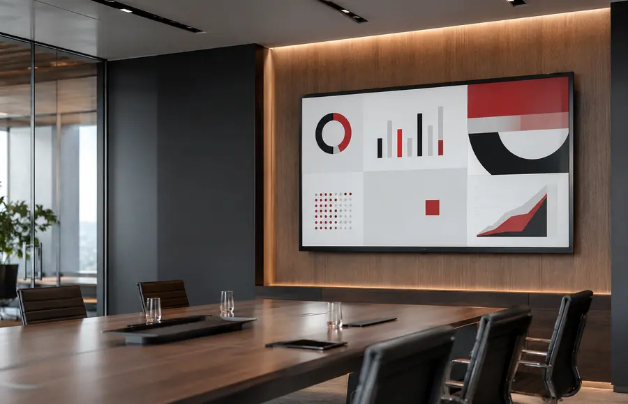 Corporate digital signage application