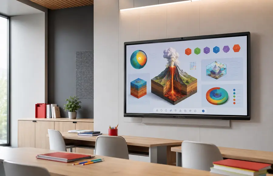 Education digital signage application