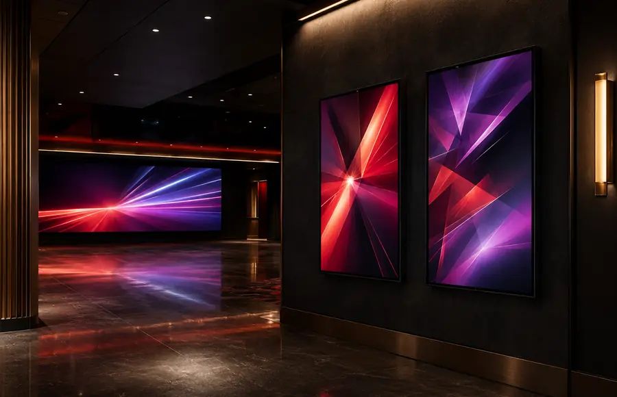 Entertainment digital signage application
