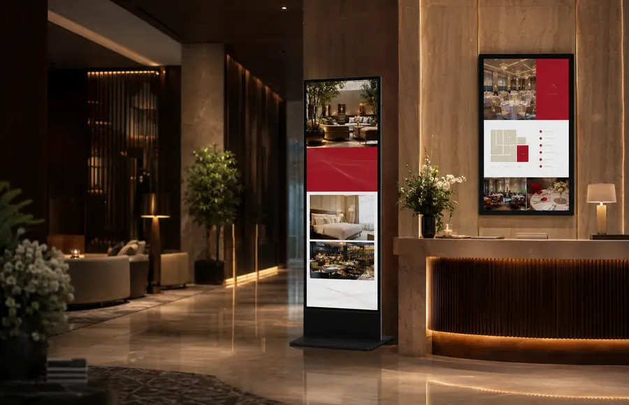 Hospitality digital signage application