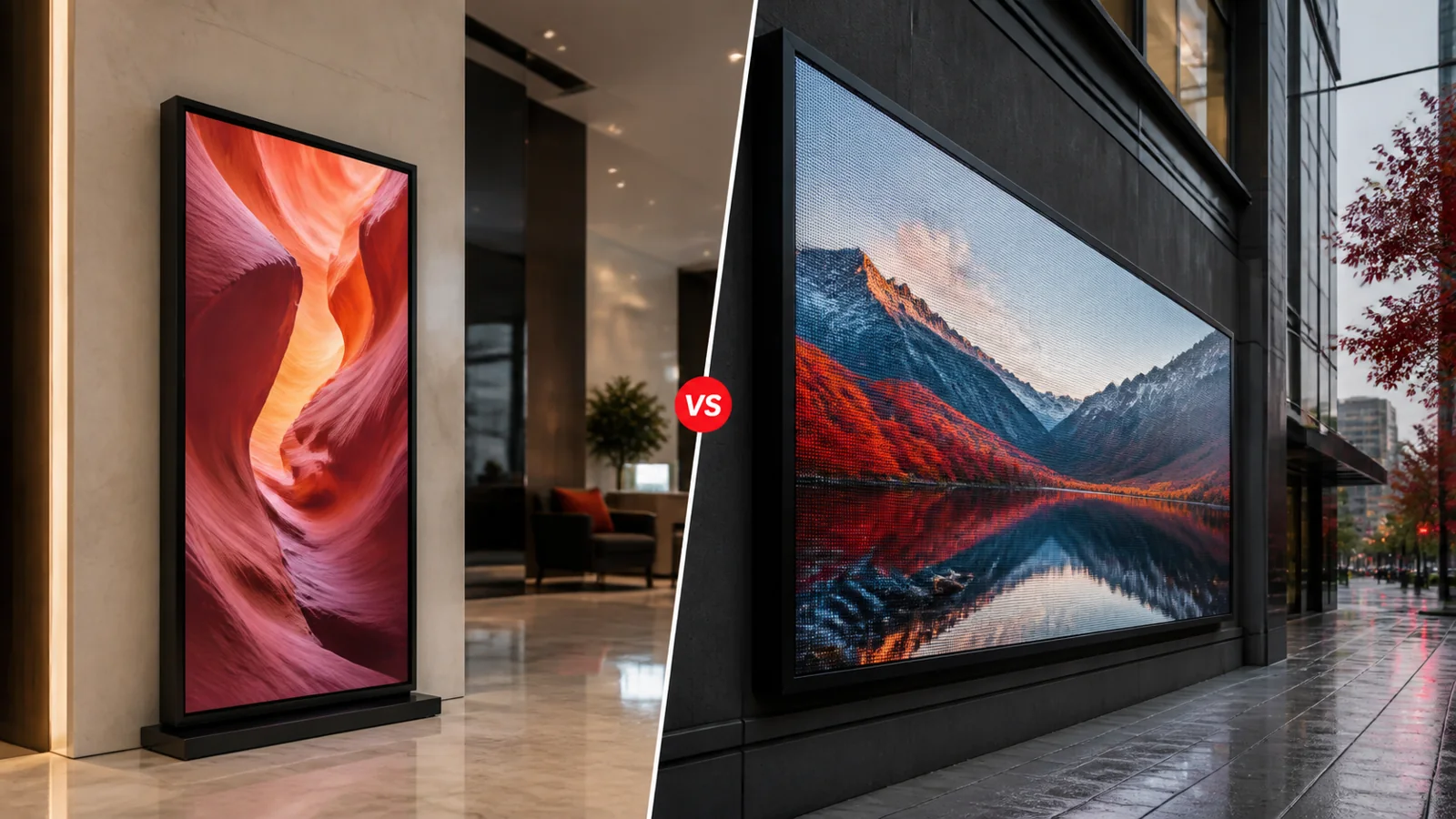LCD vs LED digital signage: how to choose the right display