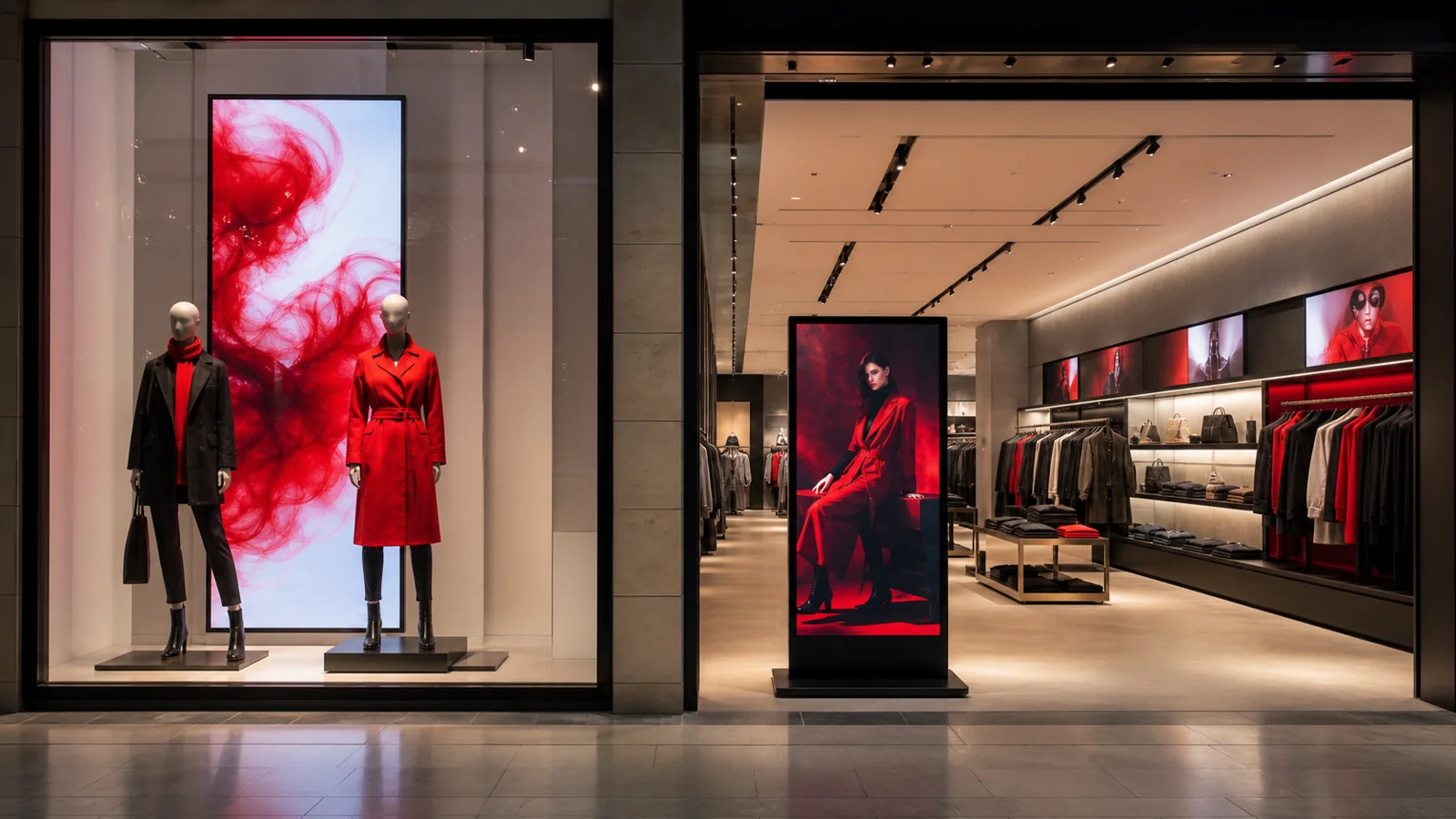 Connected retail signage journey