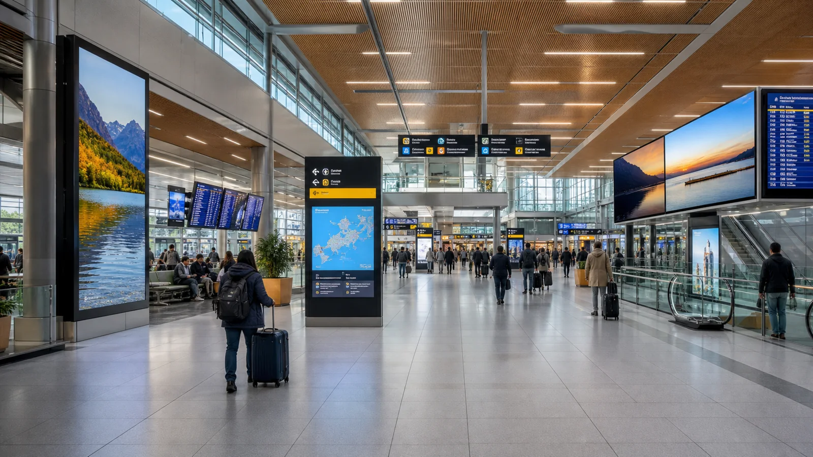 Transport information and advertising