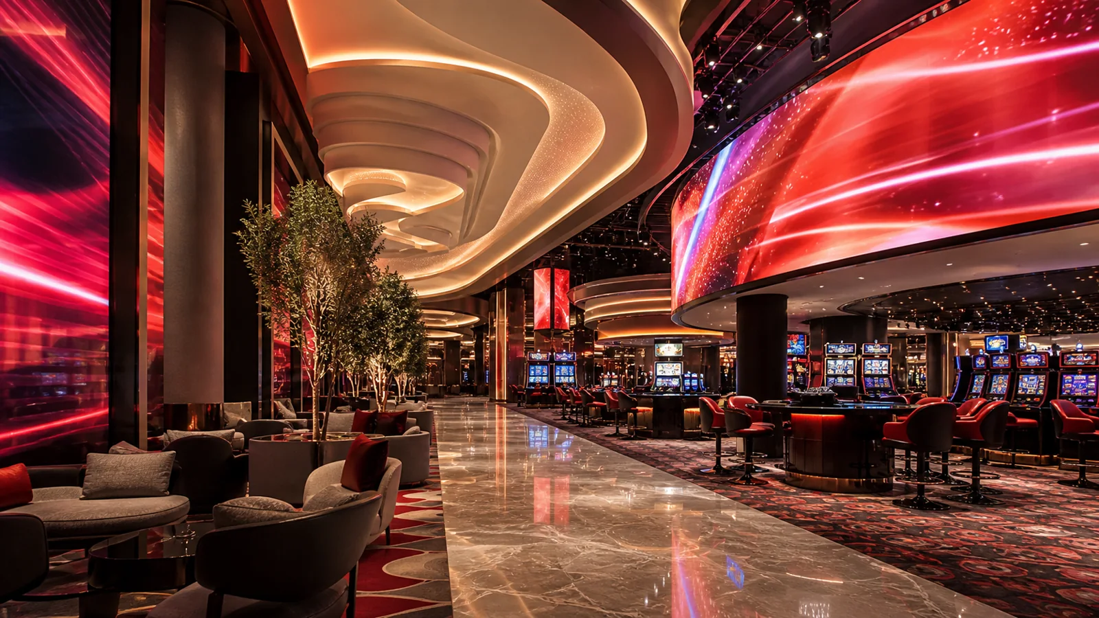Casinos / Gaming digital signage application