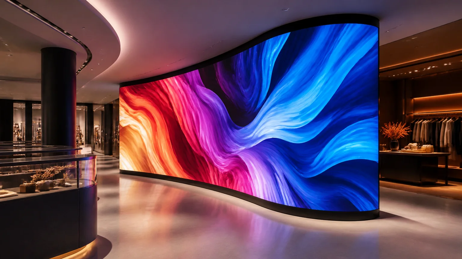 Curved and Flexible LED Displays application examples