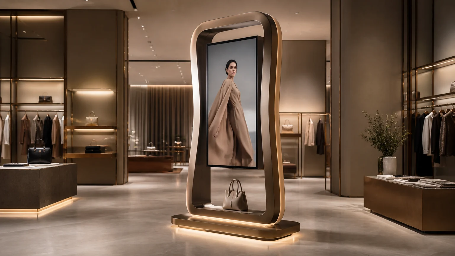 Customised Digital Displays digital signage display in a commercial setting