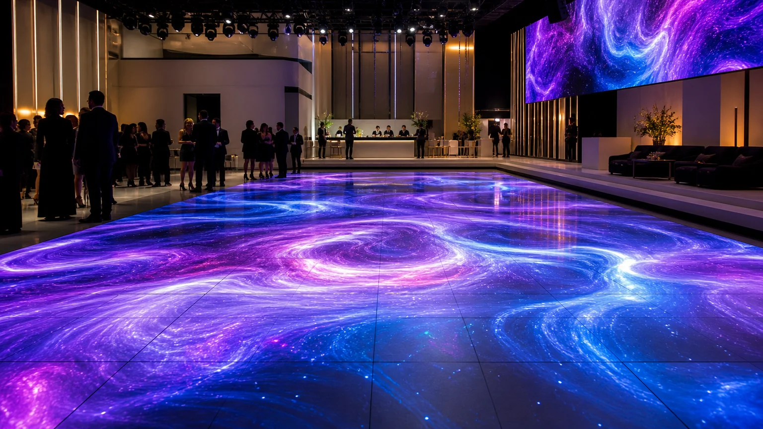 Expanded view of LED Floor Panels