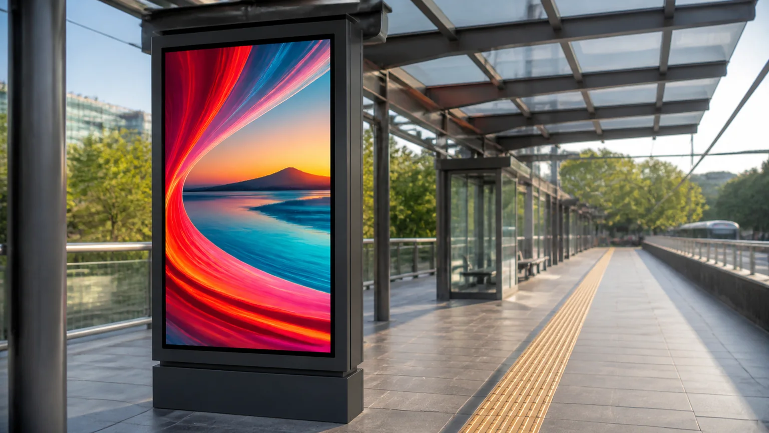 Outdoor Freestanding Digital Posters application examples