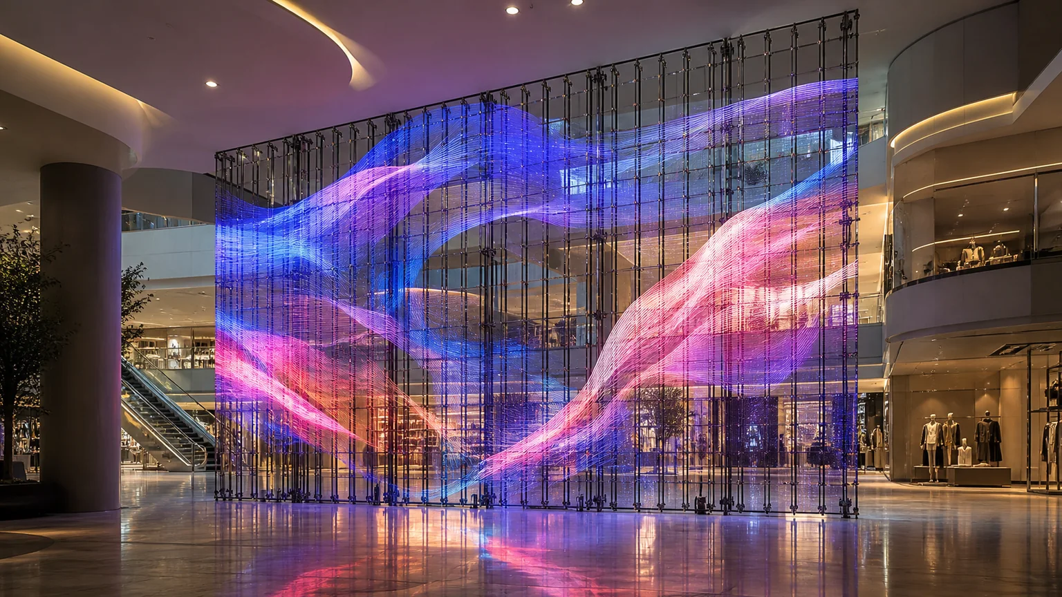 Transparent LED Cabinet Displays application examples