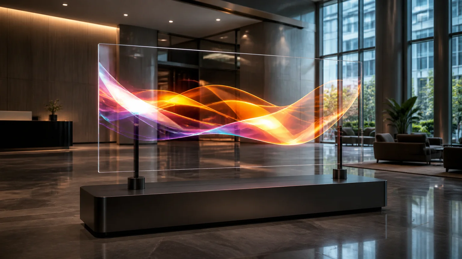 Transparent OLED Displays application examples