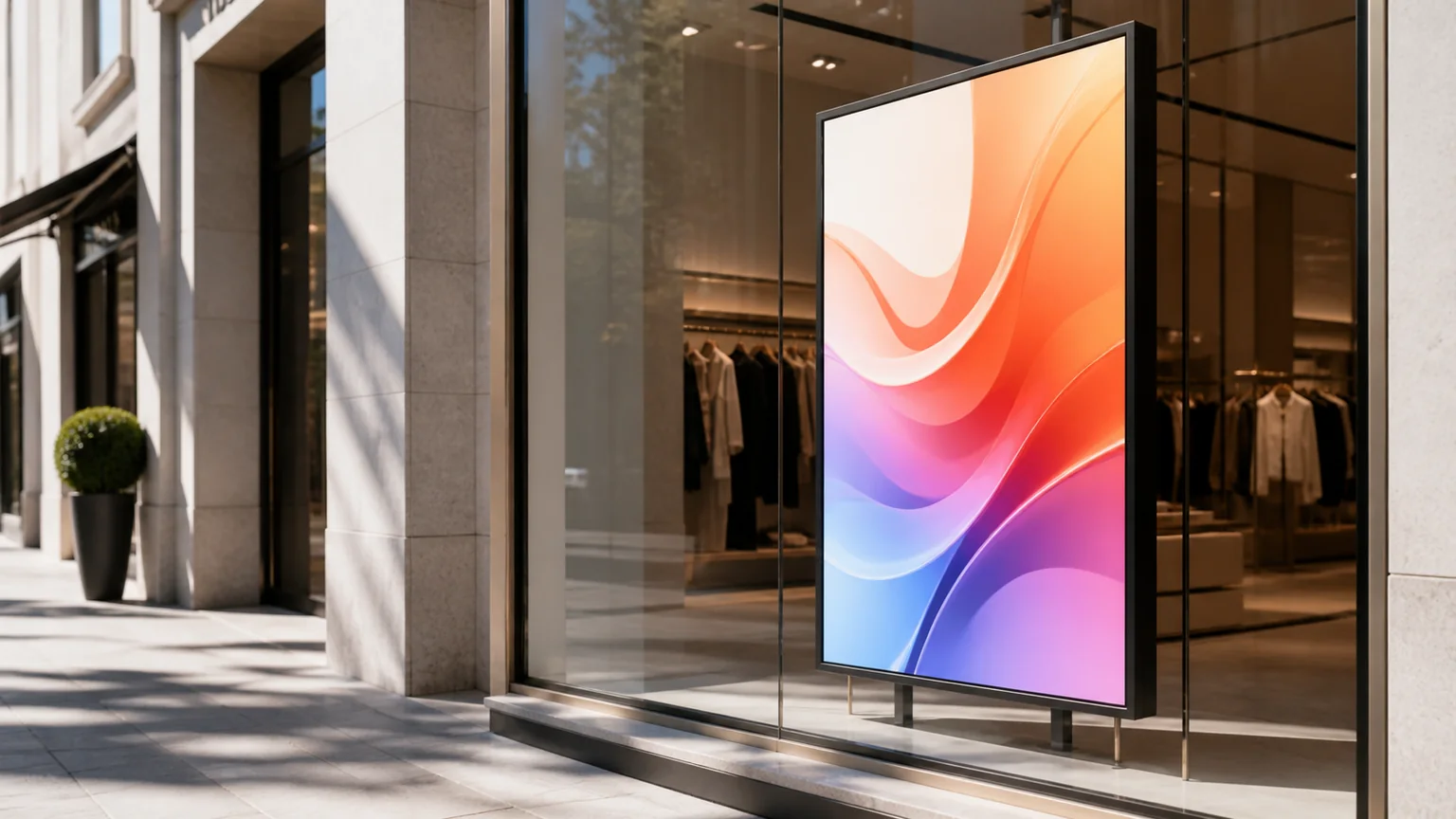 Ultra High Brightness Window Displays application examples